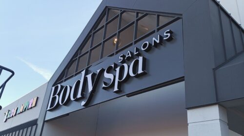 Body spa salons channel letters