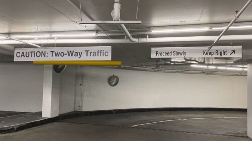 parking directional signs