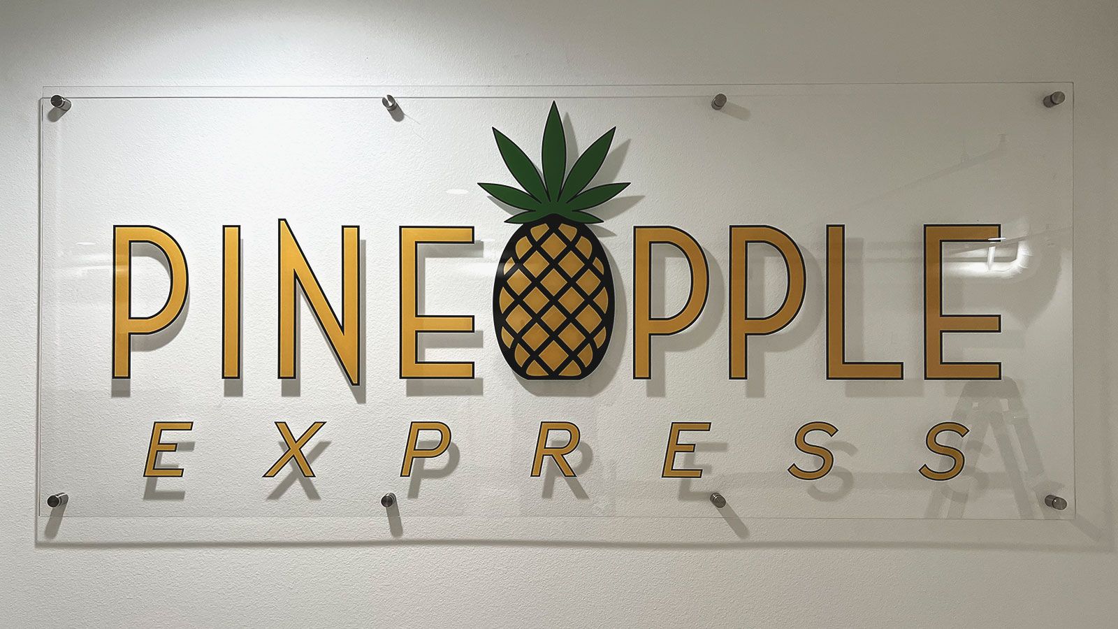 pineapple express acrylic sign