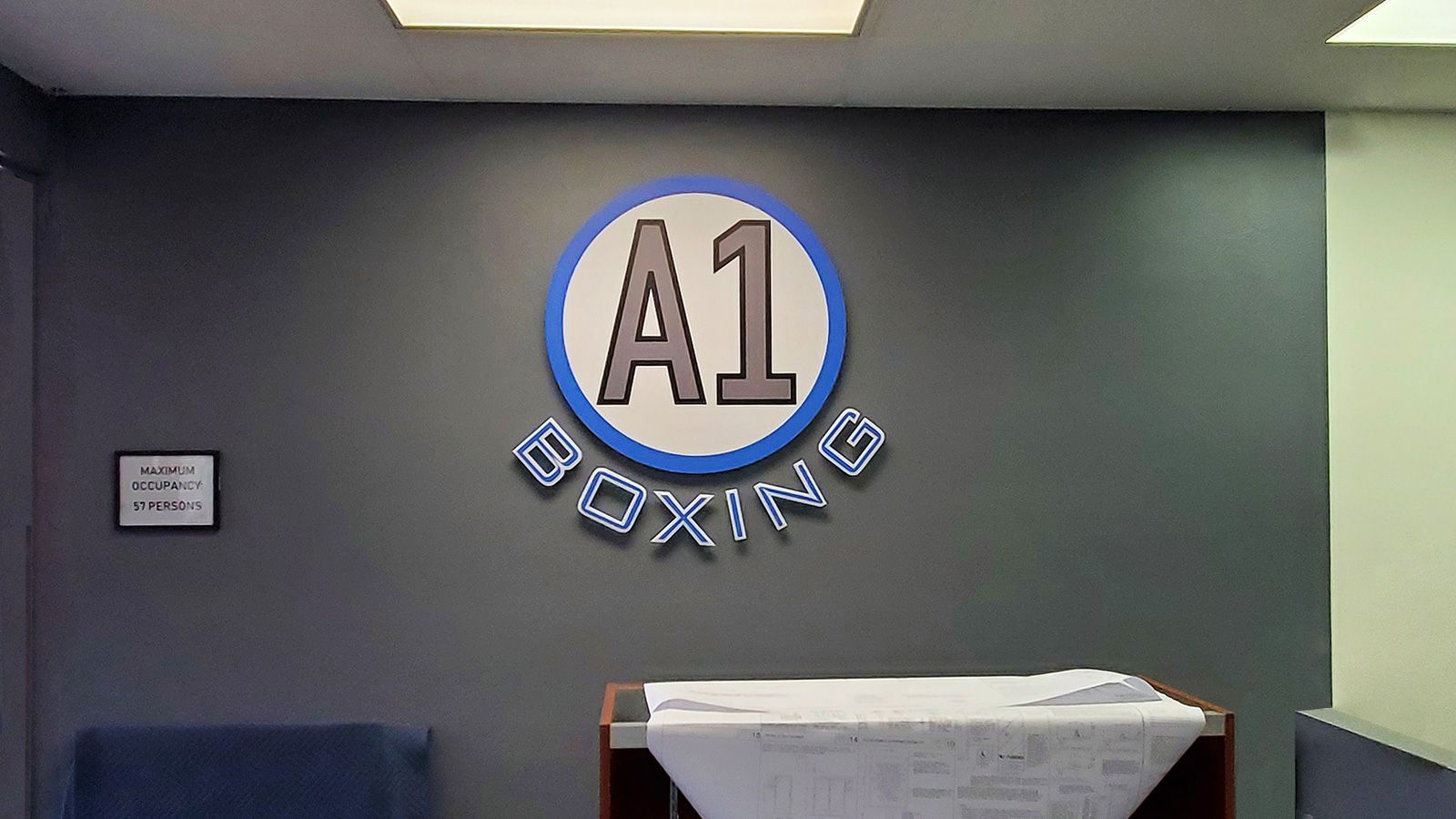 A1 boxing acrylic sign