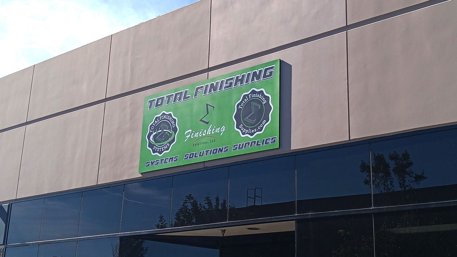 finishing solutions llc building sign