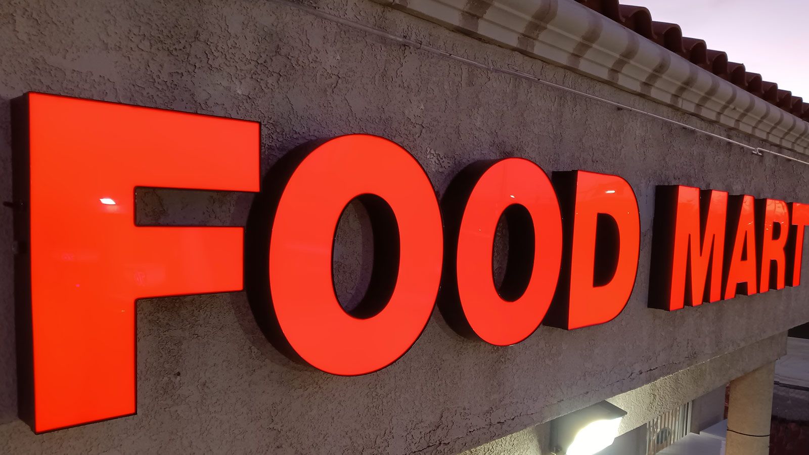 food mart channel letters