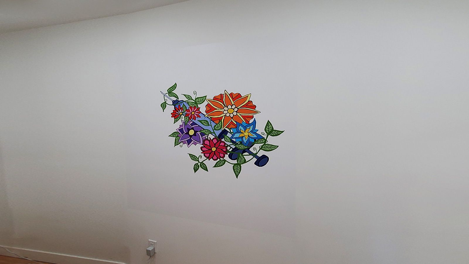 medical office wall mural