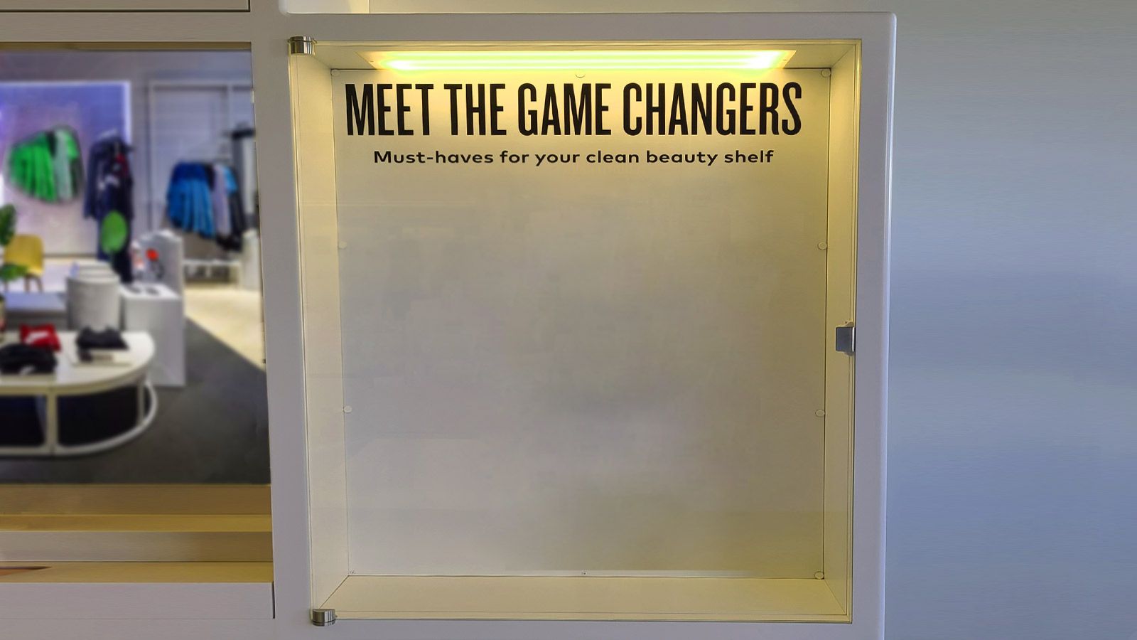 Beautycounter promotional vinyl lettering