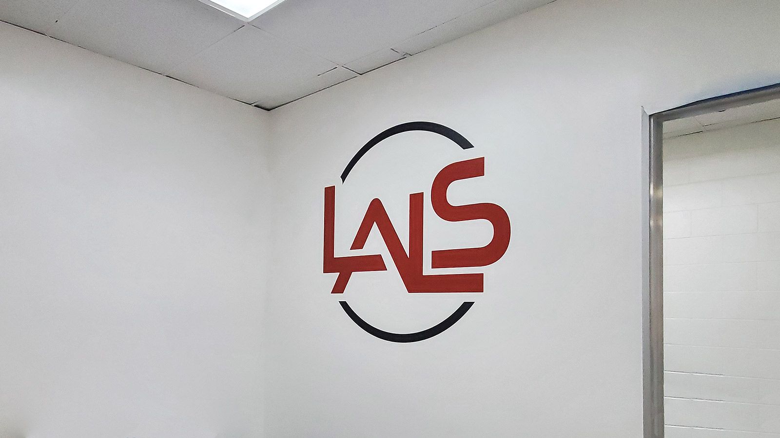 LA legal solutions vinyl lettering