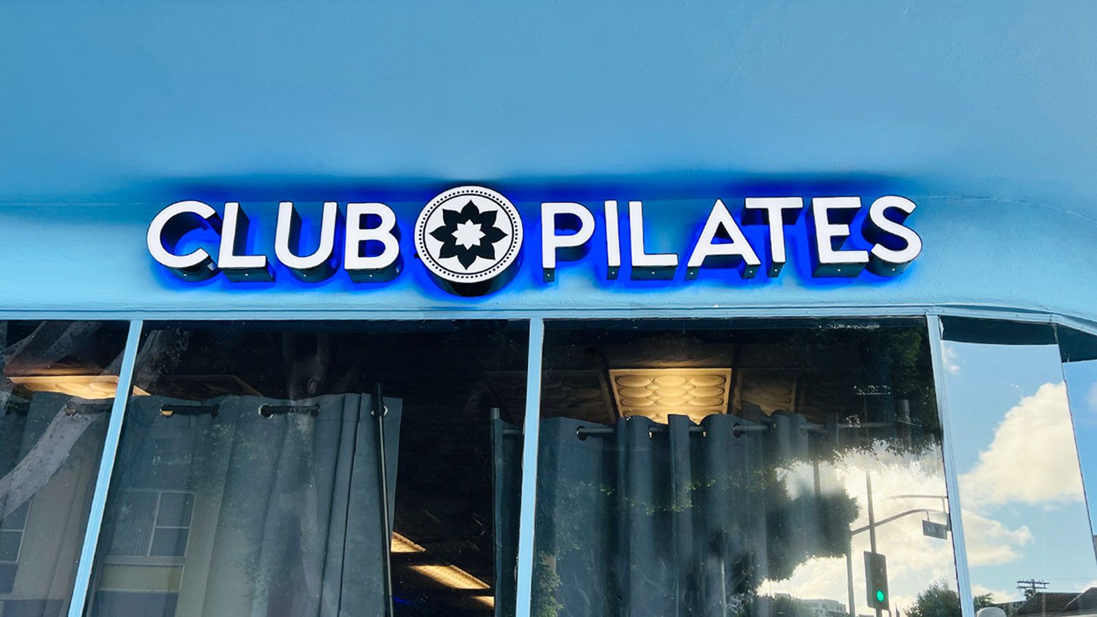 club pilates reverse channel letters