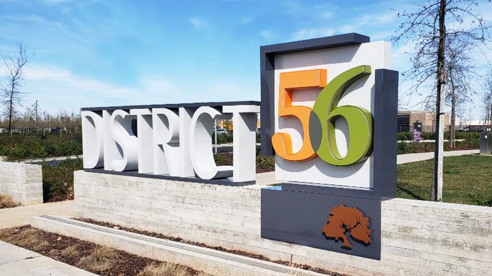 district56 custom monument sign