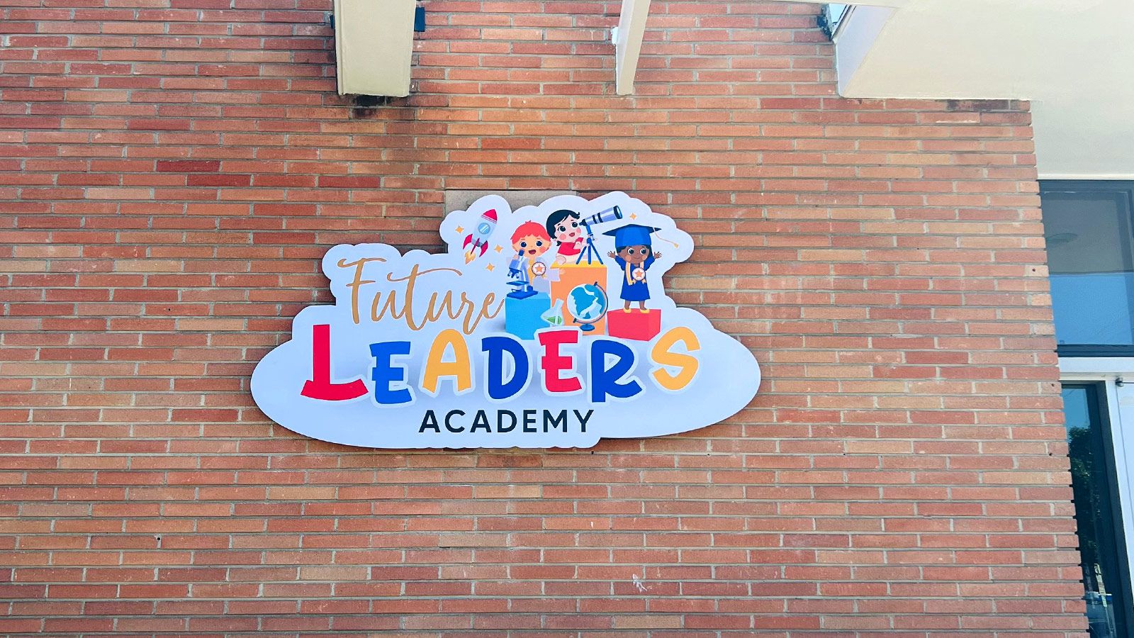 leaders academy pvc sign