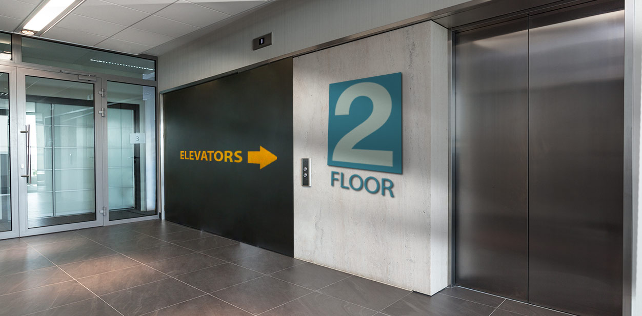 Private lift lobby design ideas with wayfinding features