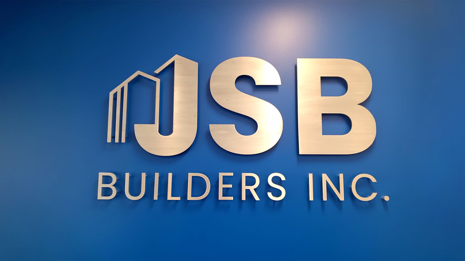 JSB builders inc. aluminum sign