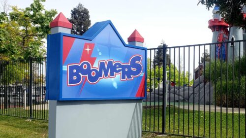 Boomers park monument sign