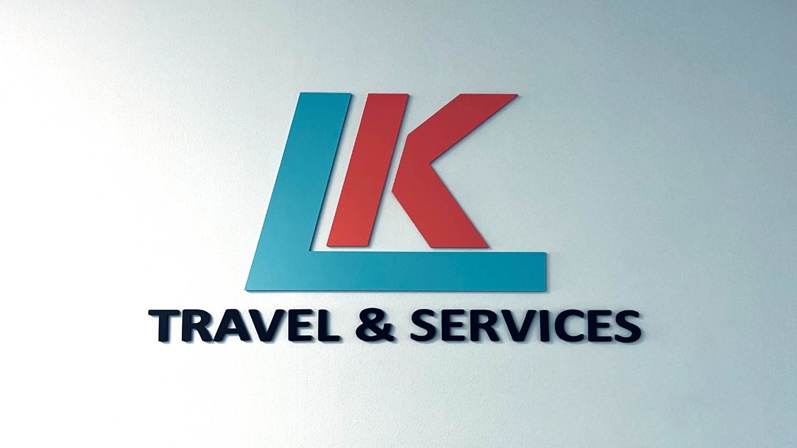 Travel & Services office sign