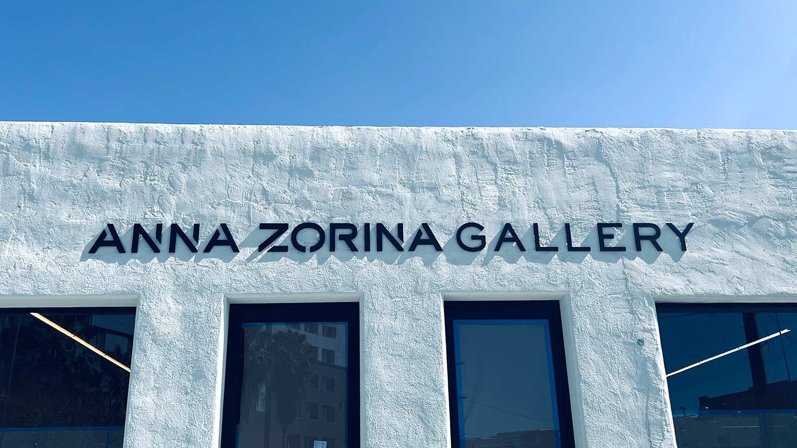 anna zorina gallery outdoor sign