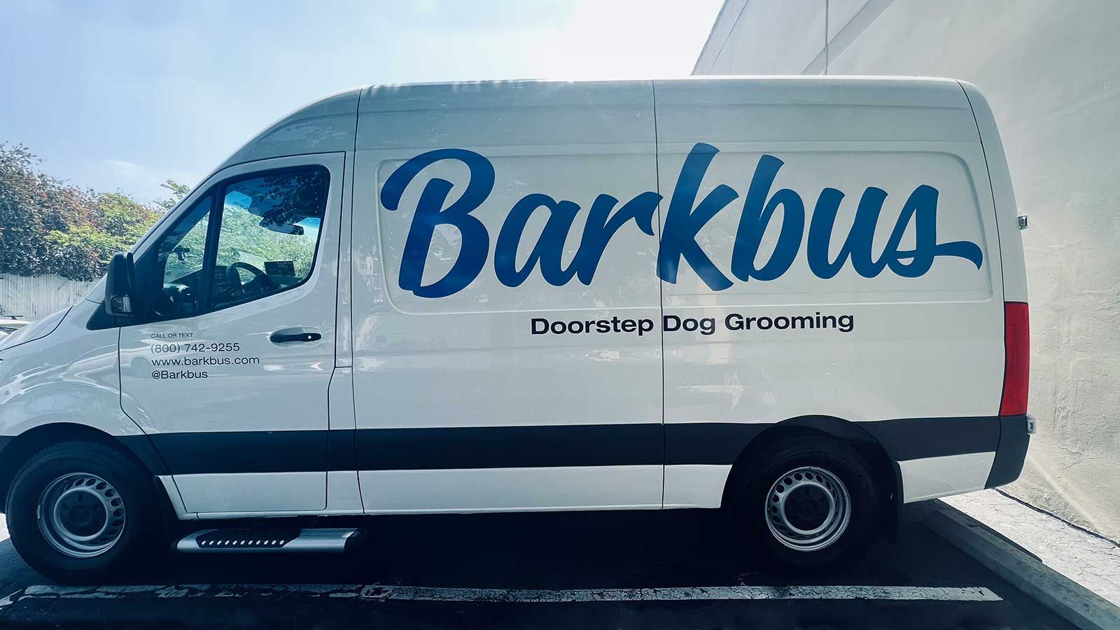barkbus car branding graphics