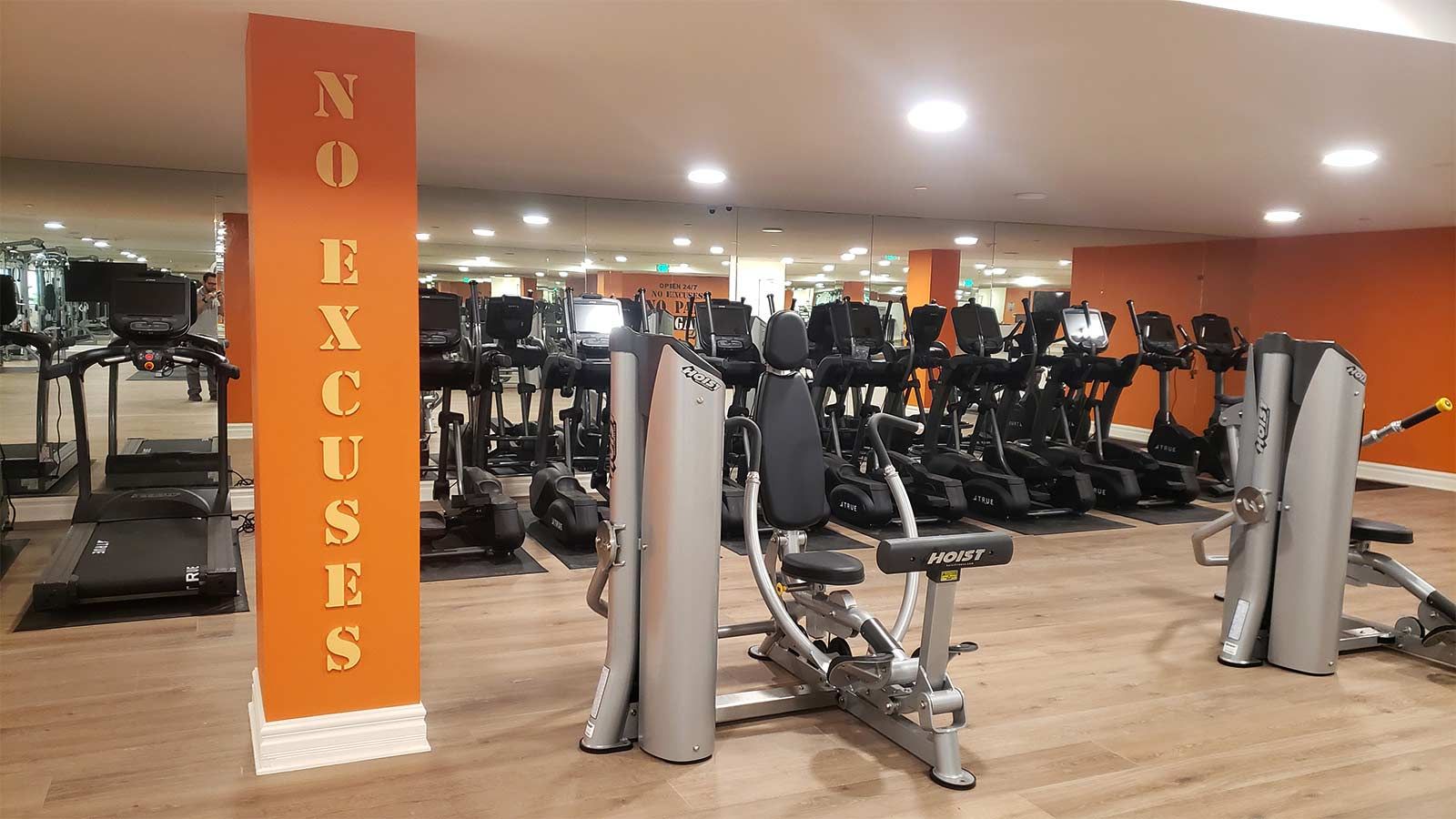 gym interior wall graphics