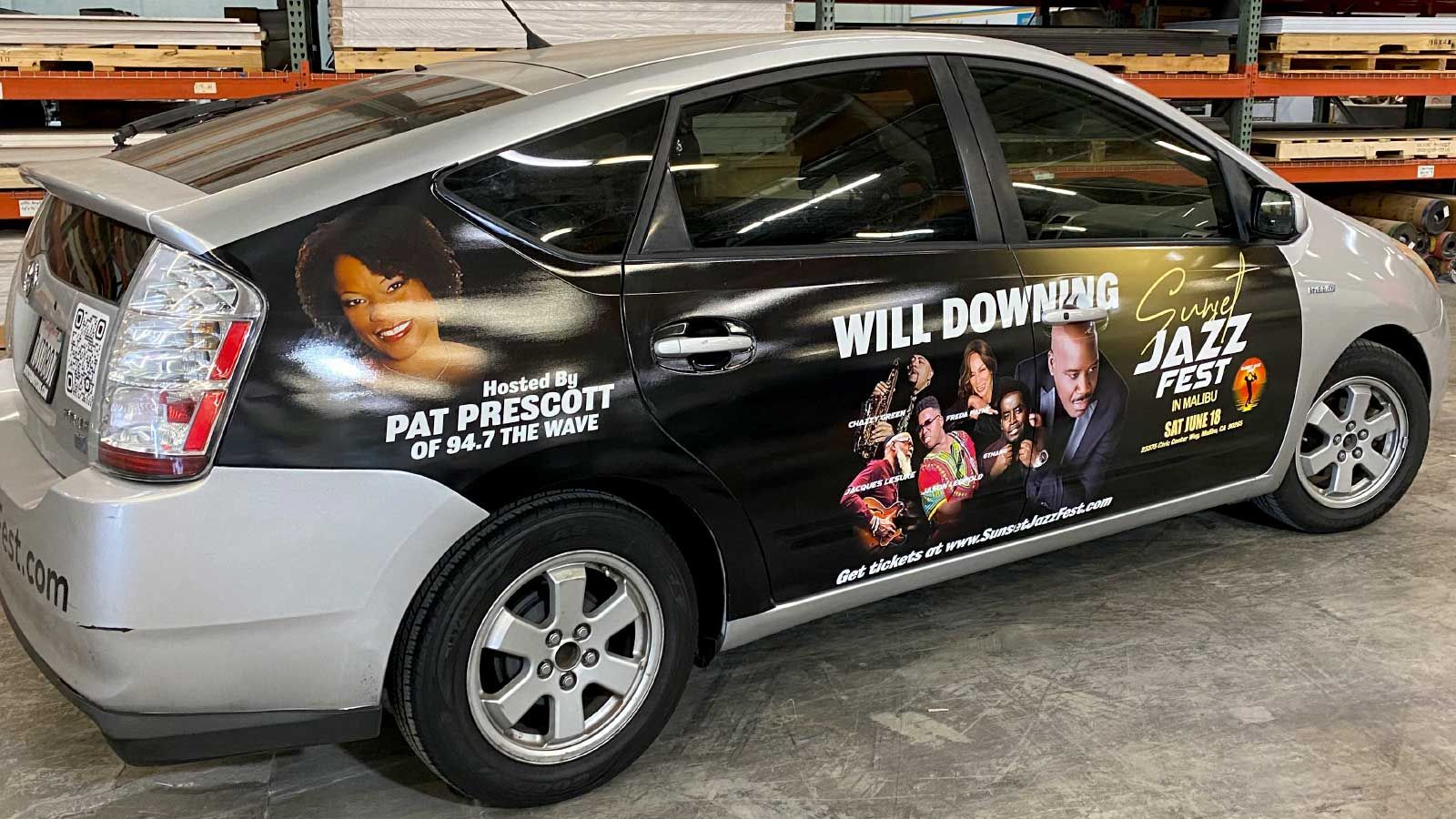jazz fest vehicle branding graphics