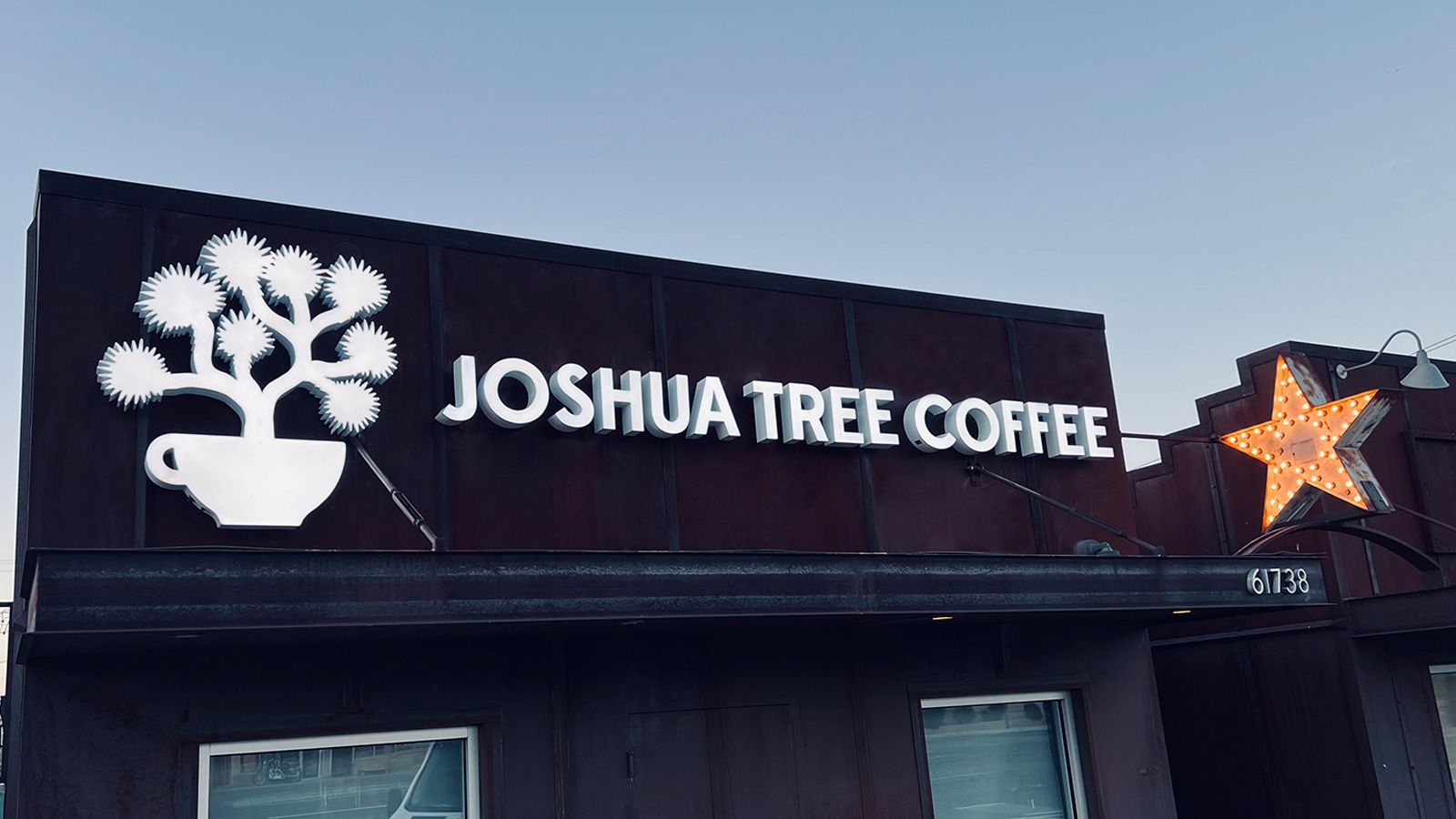 joshua tree coffee light up signage