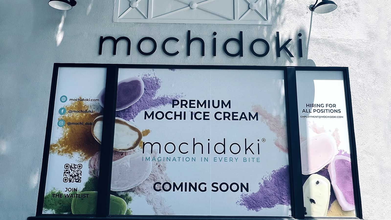 mochidoki storefront signage