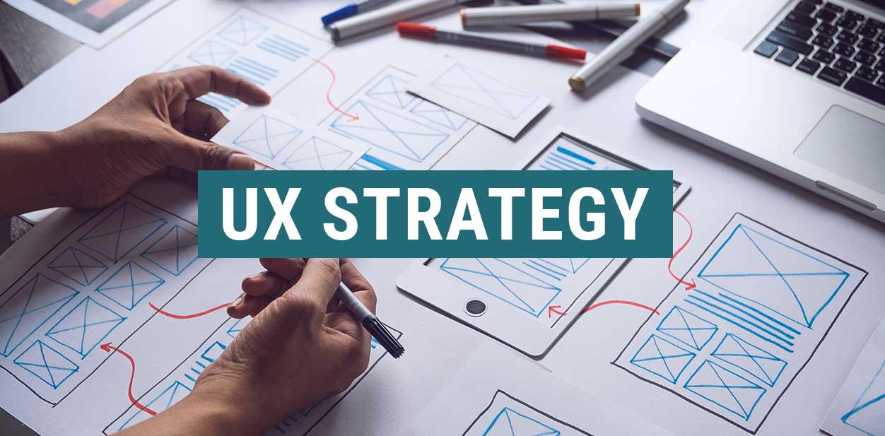 University website design UX strategy and graphics