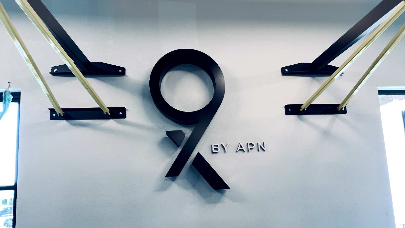 APN Capital interior sign for branding