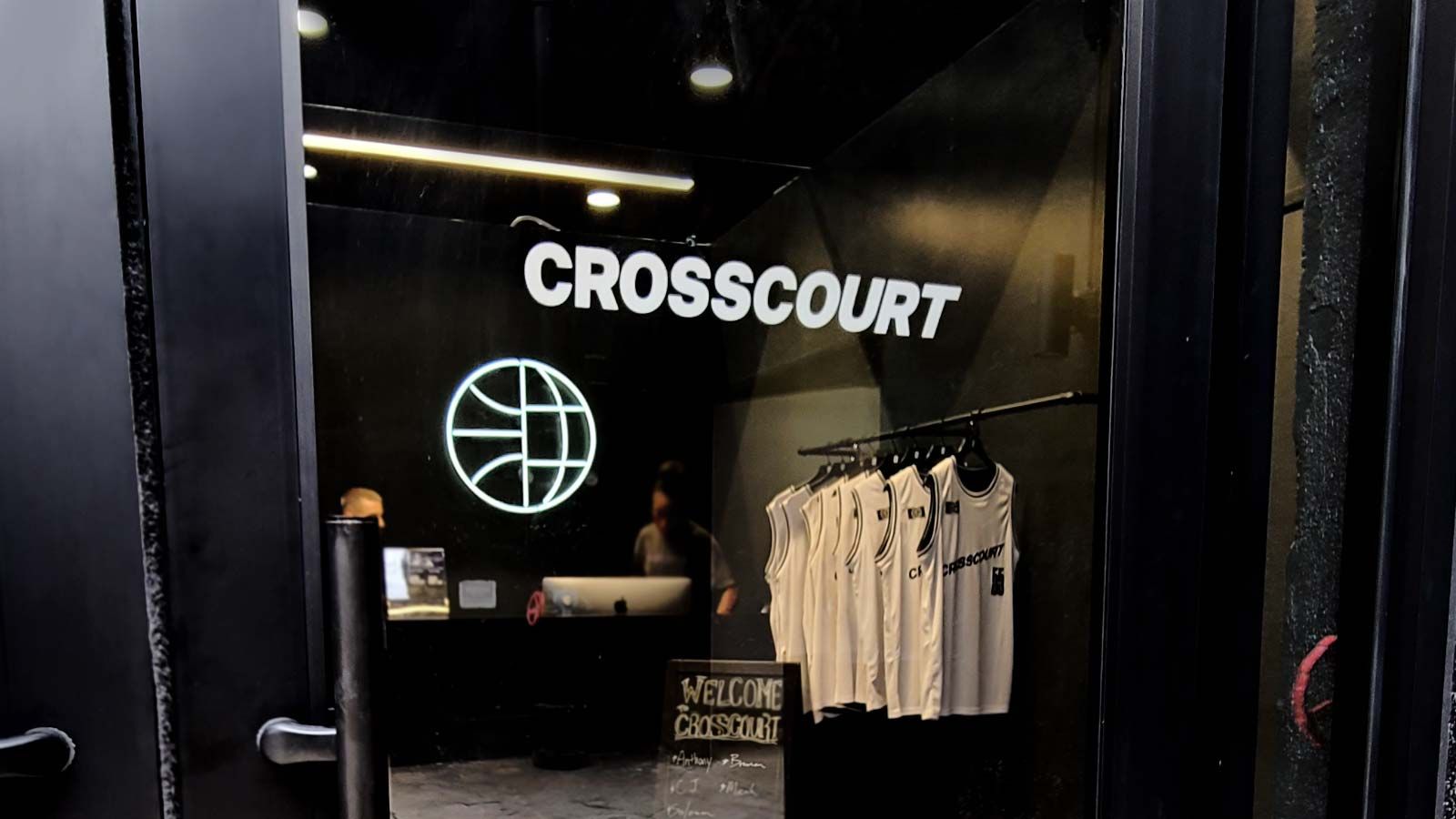 Crosscourt glass door graphics