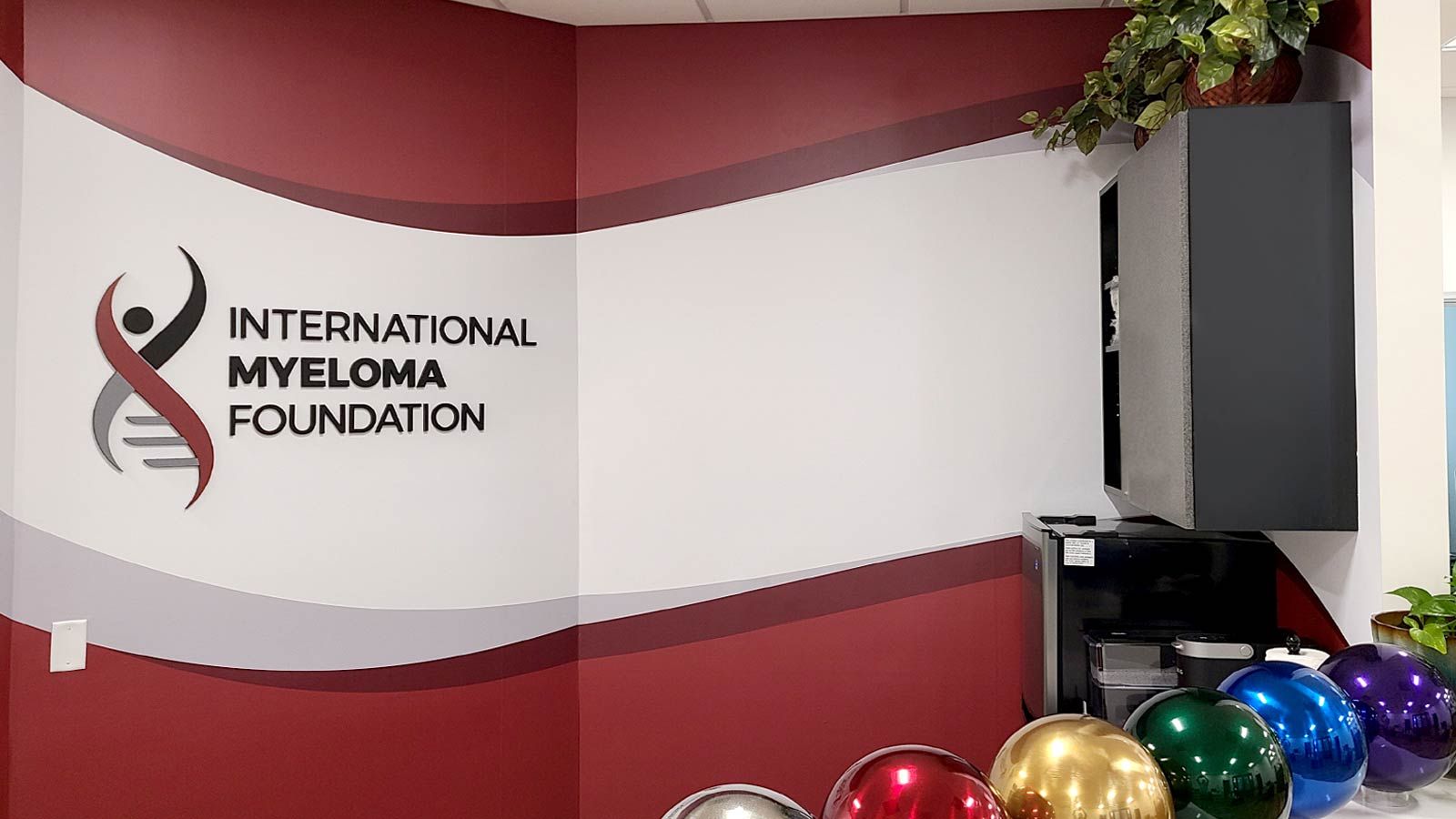 International Myeloma Foundation wall-mounted interior sign