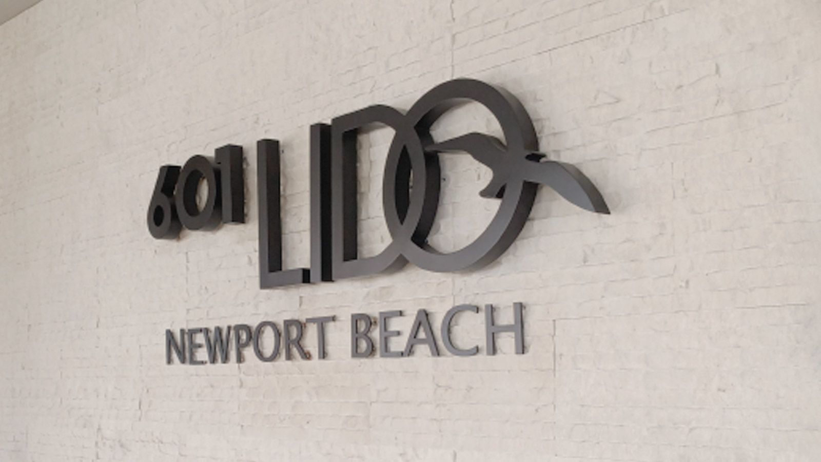 LIDO Newport Beach customized 3D letters