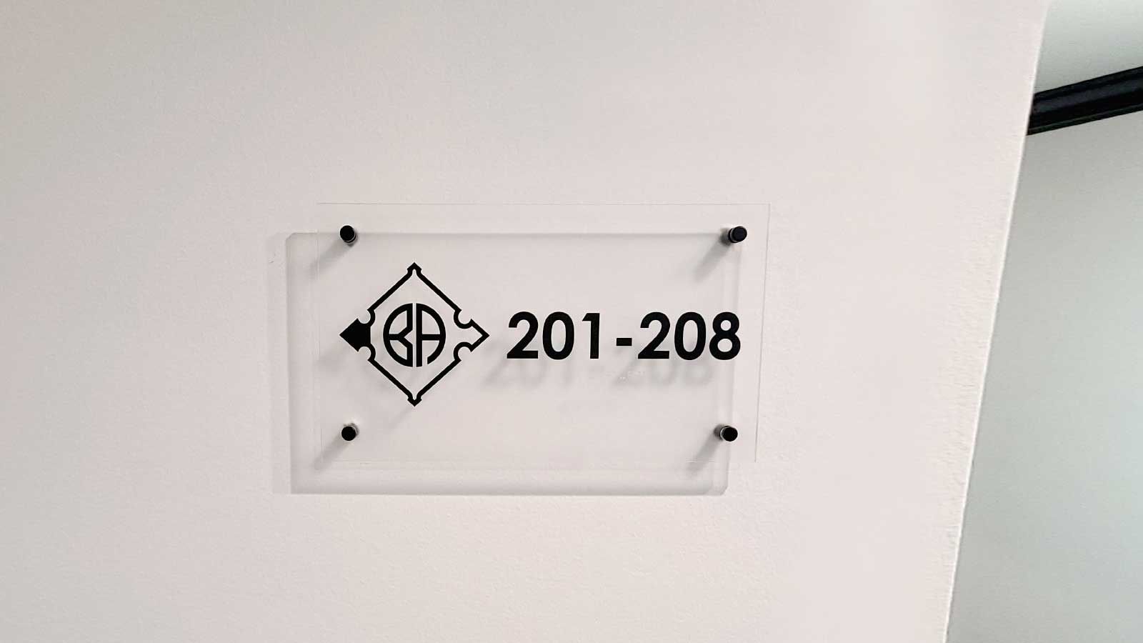 Printed acrylic plaque