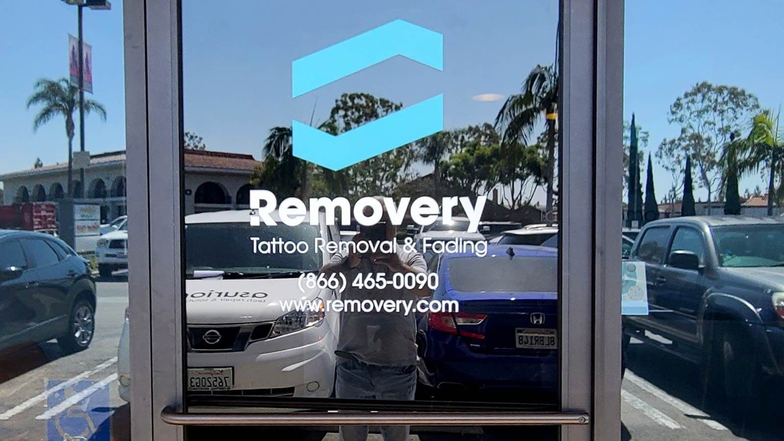 Removery Tattoo Removal & Fading window graphics for storefront decoration