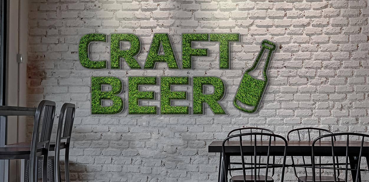 Craft Beer brewery branding with a biophilic design