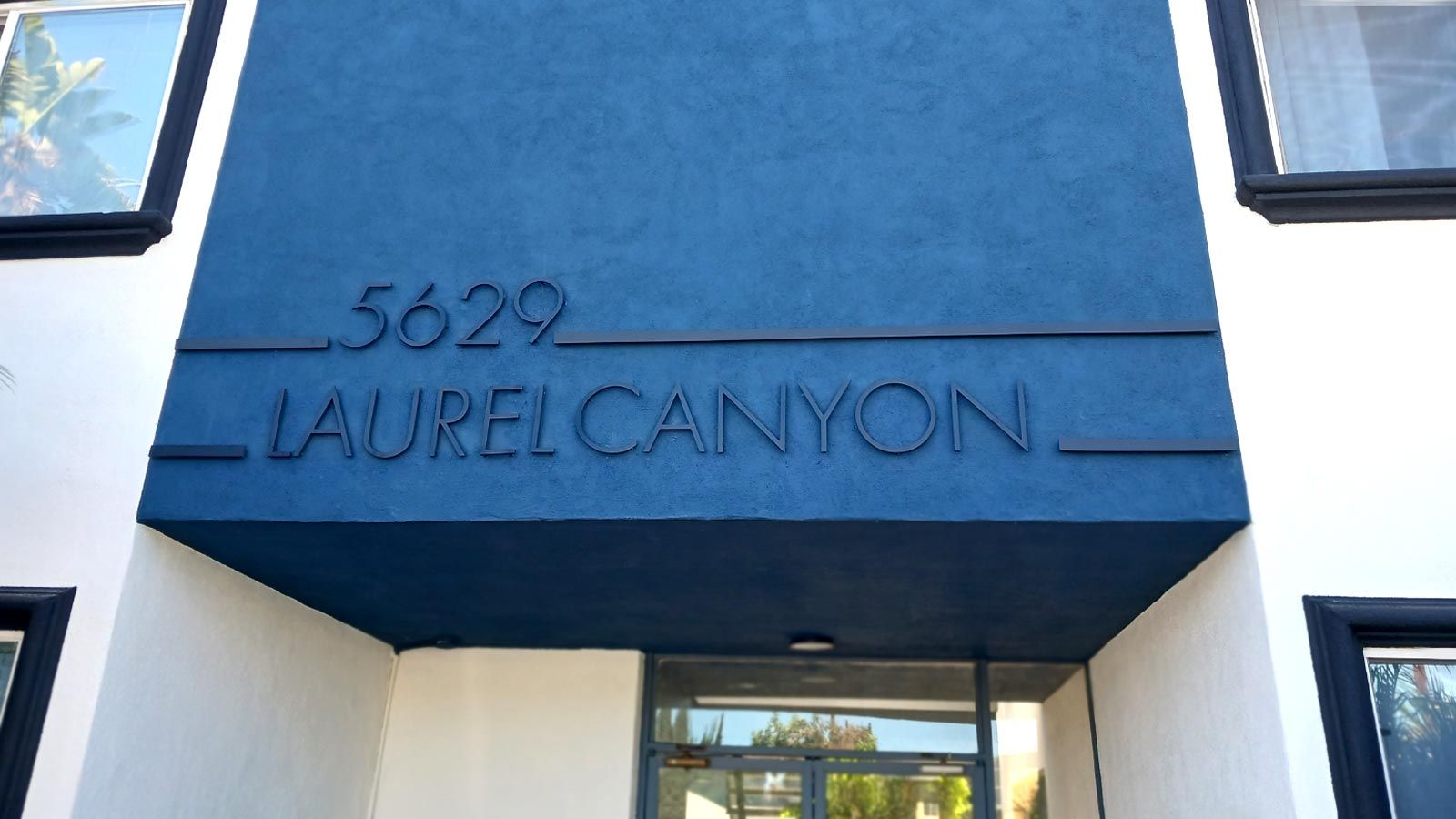 Laurel Canyon outdoor sign made of pvc