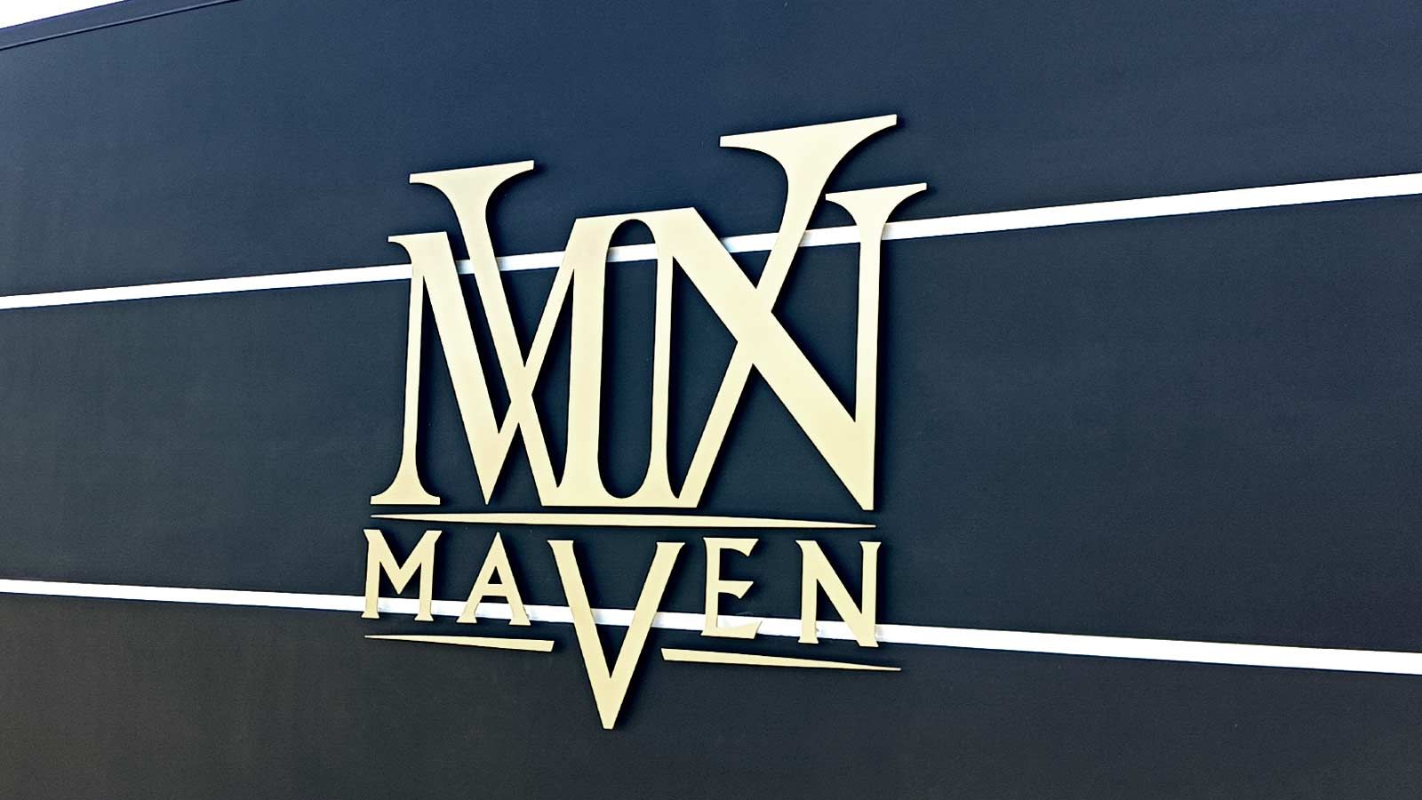 Maven 3D sign made of aluminum