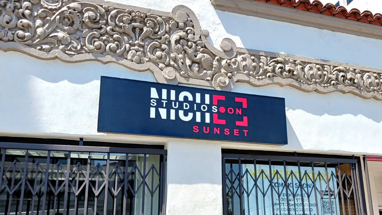 Nich Studios on Sunset light box display