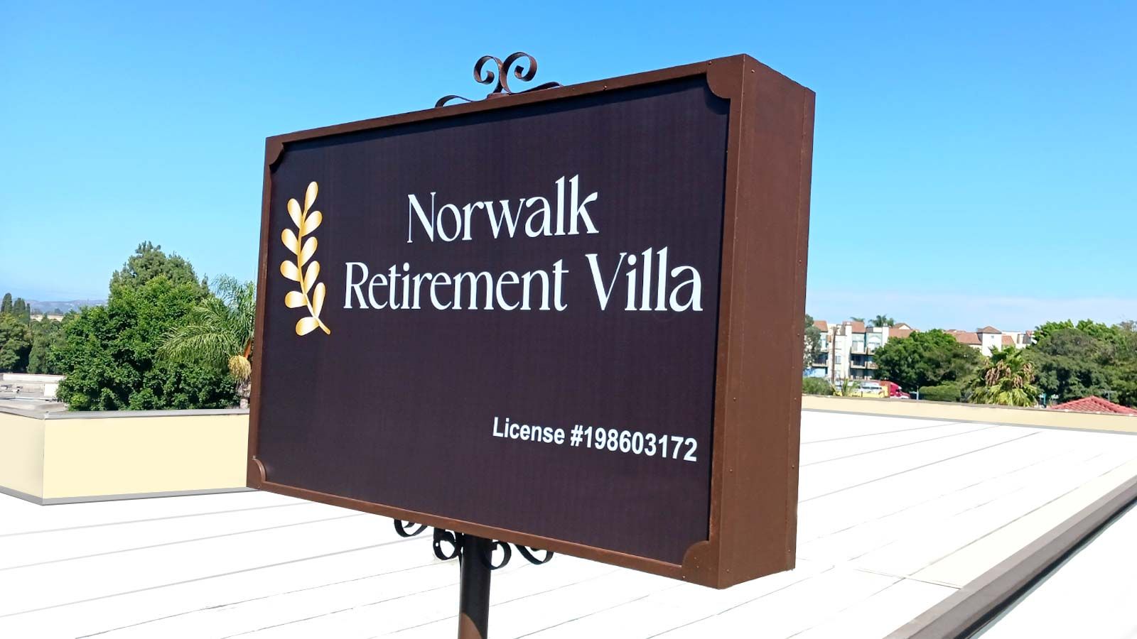 Norwalk Retirement Villa pylon sign remplacement
