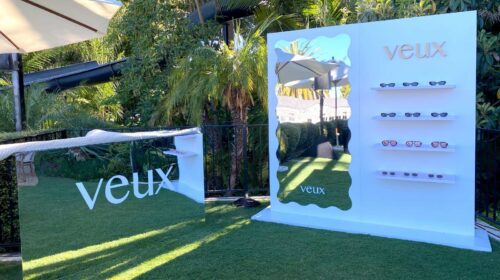 Veux custom displays placed in the garden