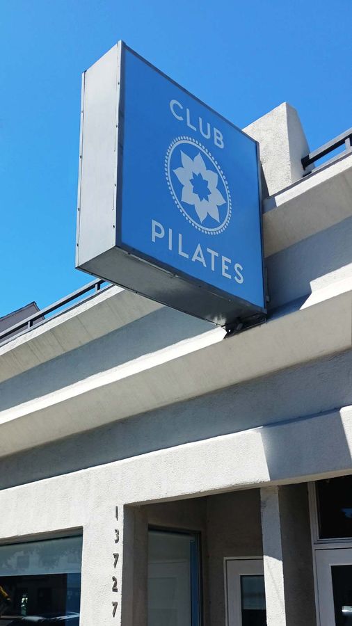Club Pilates light box sign repair