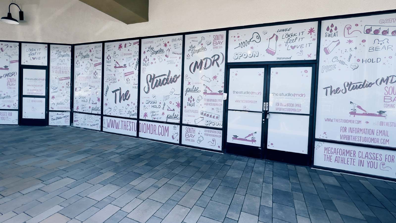 The Studio (MDR) full window decals made of vinyl