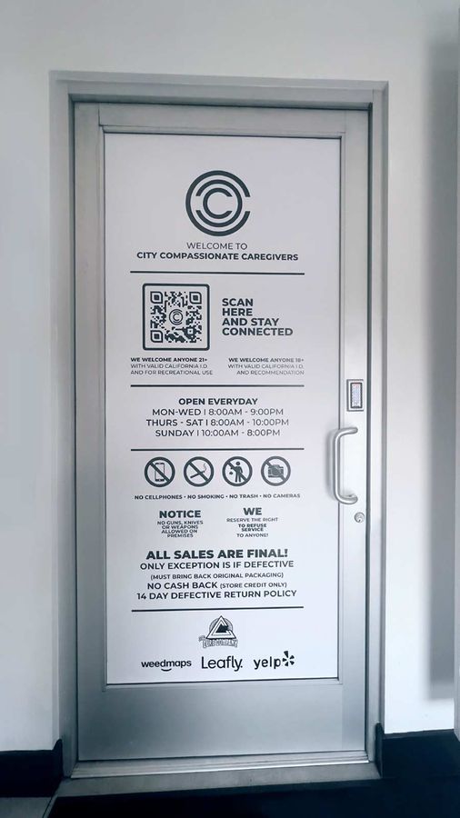 City Compassionate Caregivers custom decal for branding