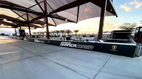 Lamborghini outdoor signs for the race track design