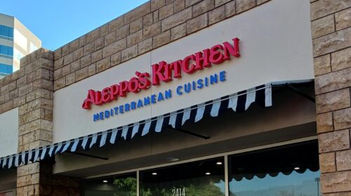 Aleppo's Kitchen outdoor sign for exterior branding