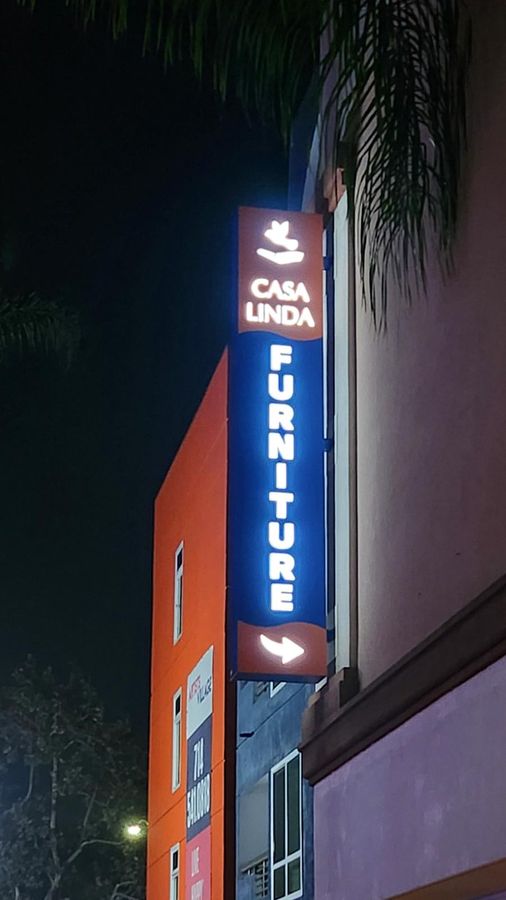 Casa Linda Furniture outdoor sign repair