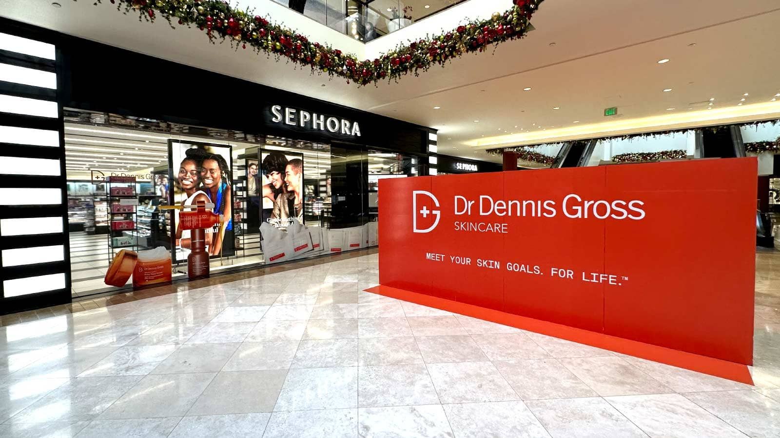 Dr Dennis Gross interior signs for store branding