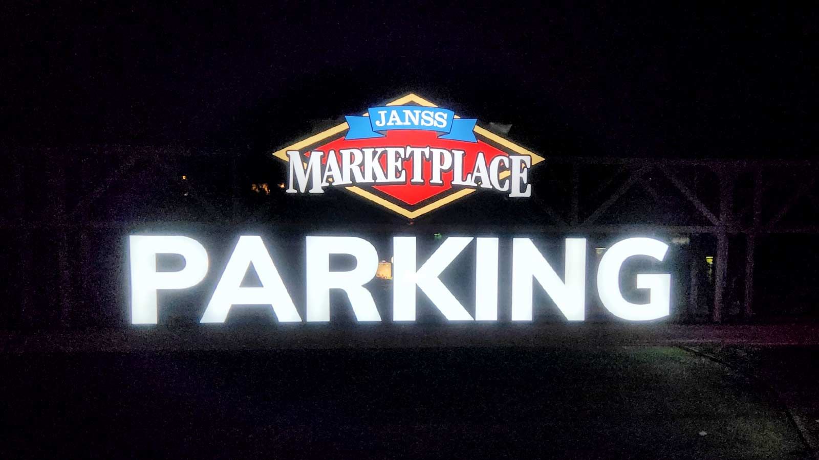 Janss Marketplace channel letters