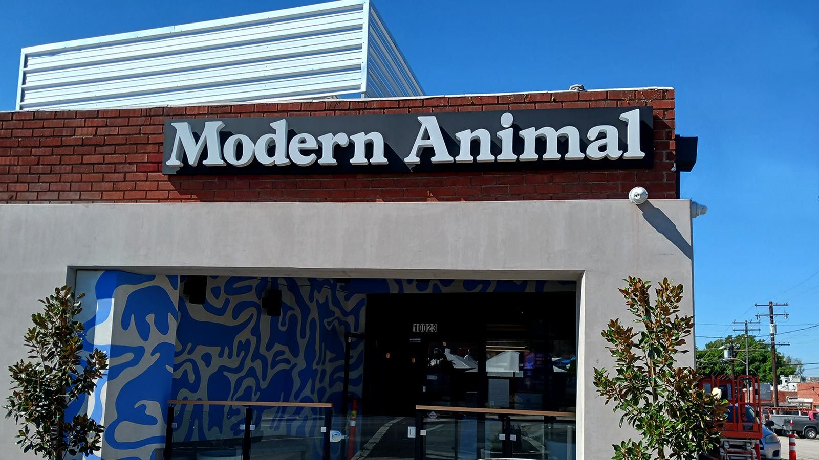 Modern Animal light up sign for storefront design