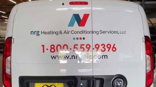 NRG Heating & Air Conditioning Inc. car wraps for promotions