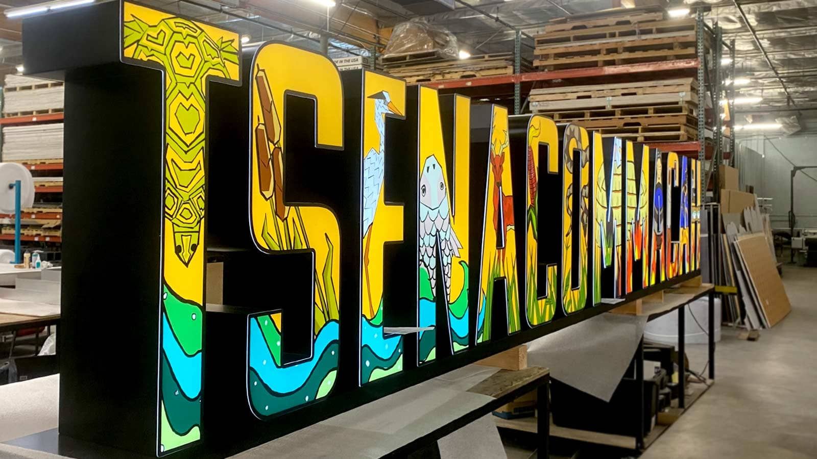 Pretty in Plastic Inc. light up signage