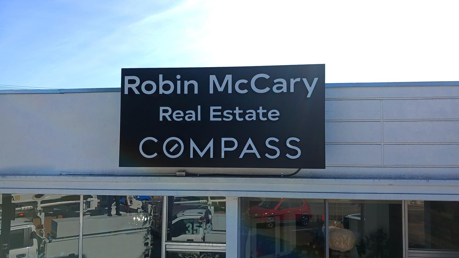 Robin McCary Group outdoor sign for exterior branding