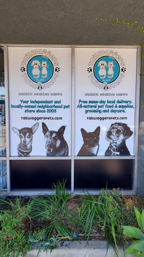 Tailwaggers custom decals for branding