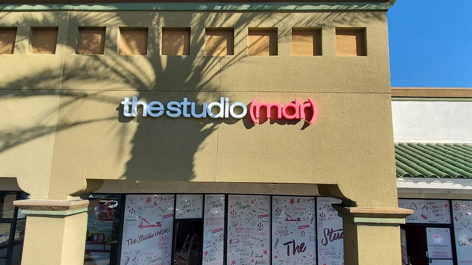 The Studio (MDR) 3D sign attached to the building