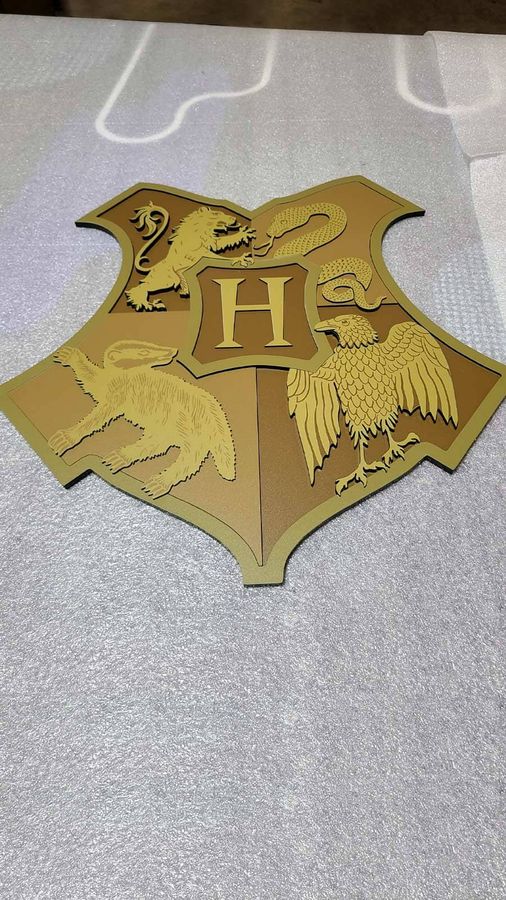 YB Graphics custom signage shaped as a shield